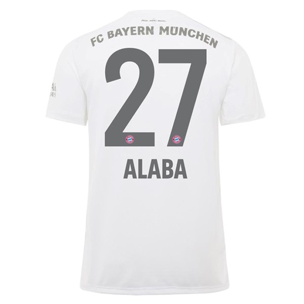 Trikot Bayern München NO.27 Alaba Auswarts 2019-20 Weiß Fussballtrikots Günstig